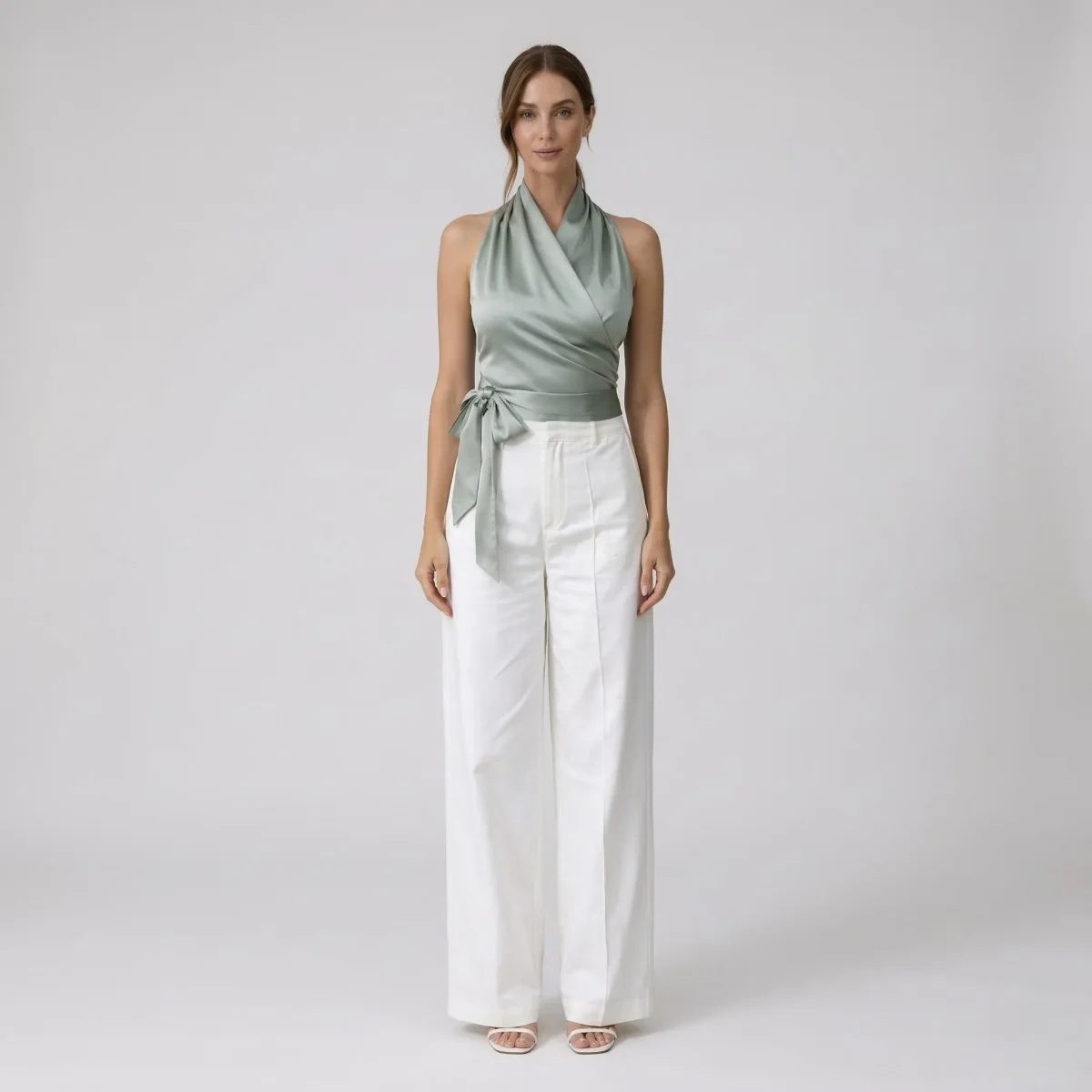 Alveria | Satin Top Dame - Billede 3
