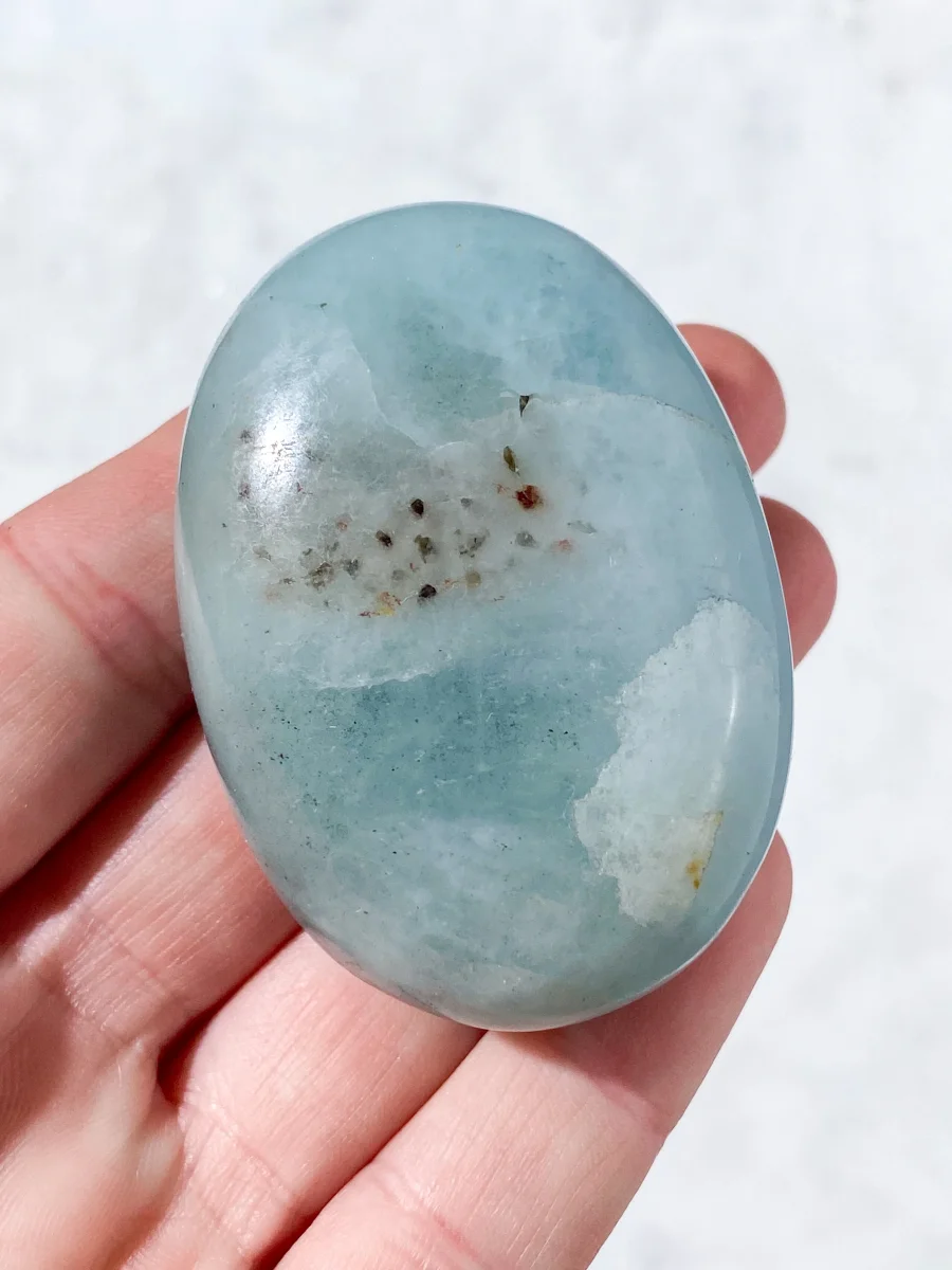 Akvamarin Palmstone (Nr. 3) - Billede 3